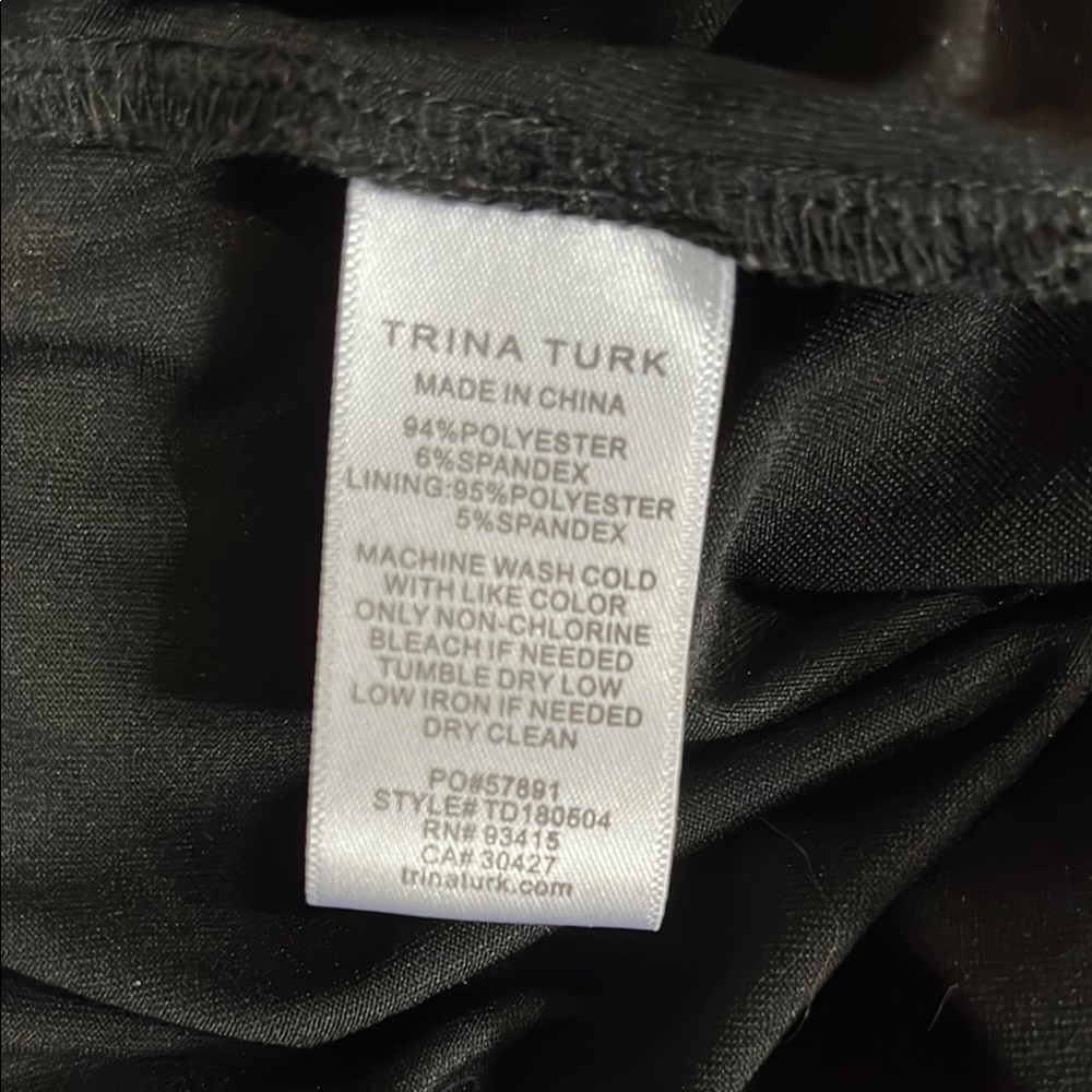 Trina Turk Pink and Black Geometric Dress, size 14 - Picture 11 of 12